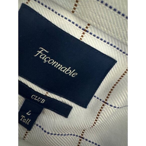 Mens Façonnable Club Long Sleeve Button-Down Shirt Size L Tall - Picture 3 of 3